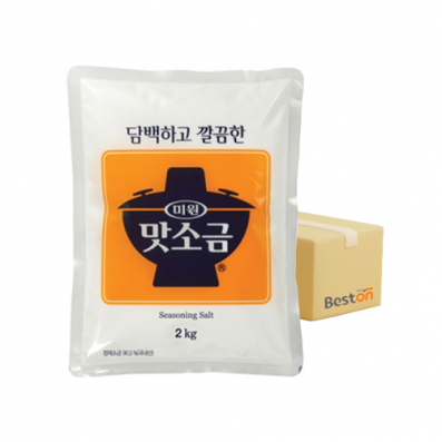 ★박스판매★대상 미원 맛소금 2kg 1박스 (6개)