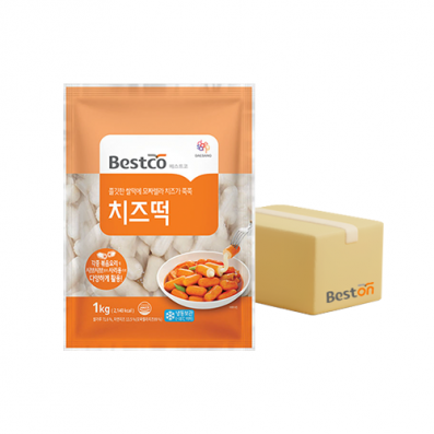 베스트코 치즈떡 1kg 1박스(10개입)