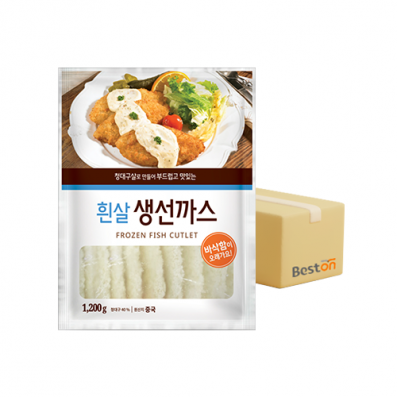 [사장님데이] [무배]흰살 생선까스 1.2kg 1박스(5개입)