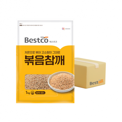 베스트코 볶음참깨 1kg 1박스(10개입)