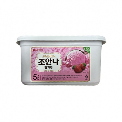 아이스크림[한보제과,롯데딸기맛조안나,5L,2입,,냉동,]개