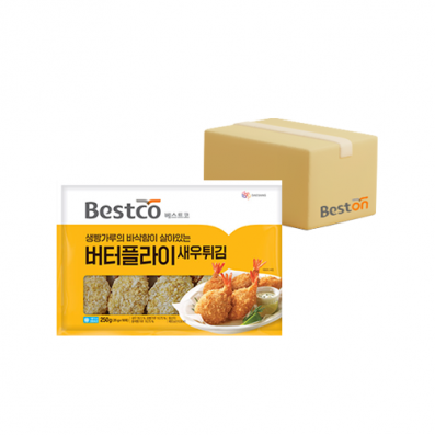 [무배] 베스트코 버터플라이 새우튀김 250g(25g*10) 1박스(14개입)