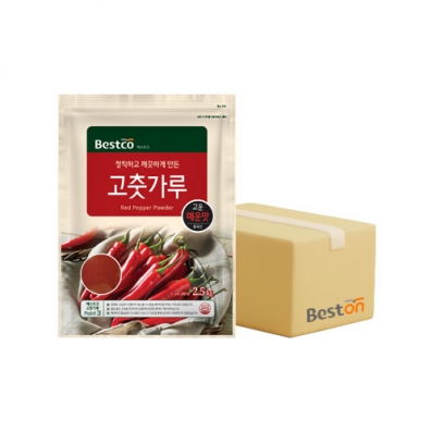 [사장님데이] 베스트코 고춧가루 2.5kg (고운 매운맛) 1박스(4개입)